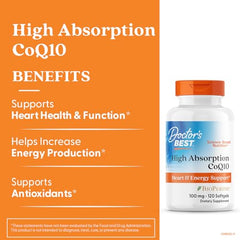 Doctor's Best BioPerine ingredient label showcases absorption boost for daily energy support.