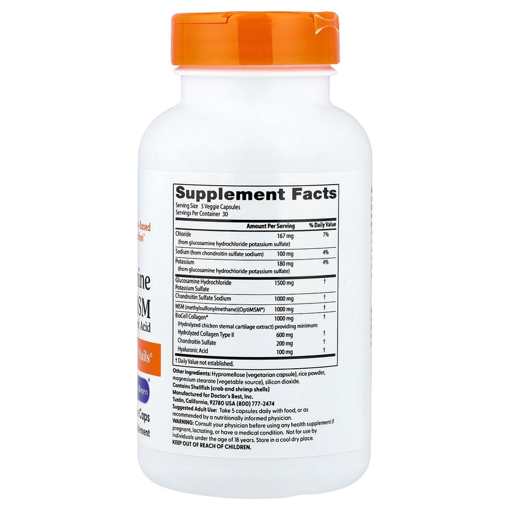 Doctor's Best BioCell collagen capsules for skin support.