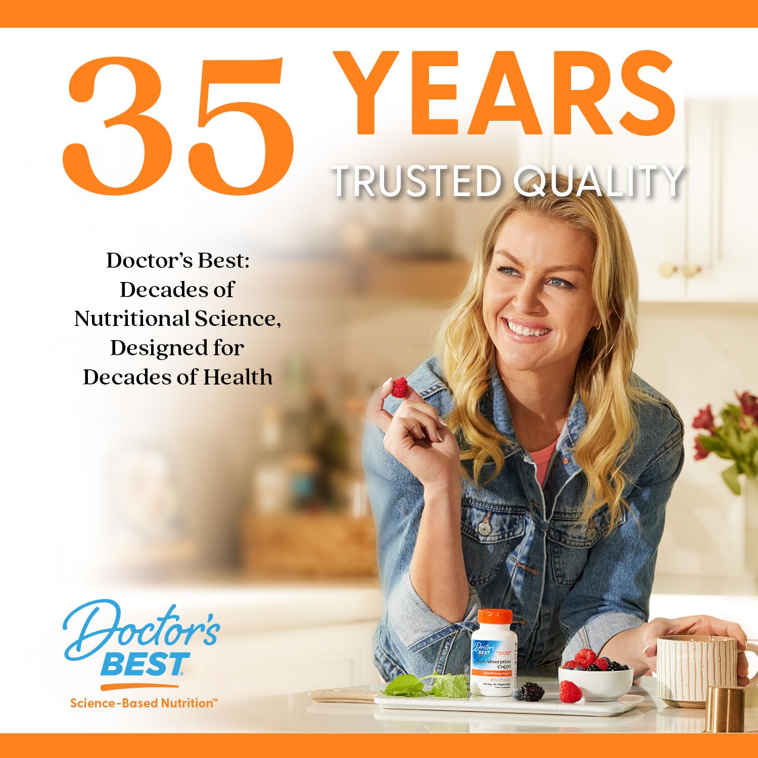 Doctor's Best Calcium Complex label closeup emphasizes non-GMO and gluten-free attributes.