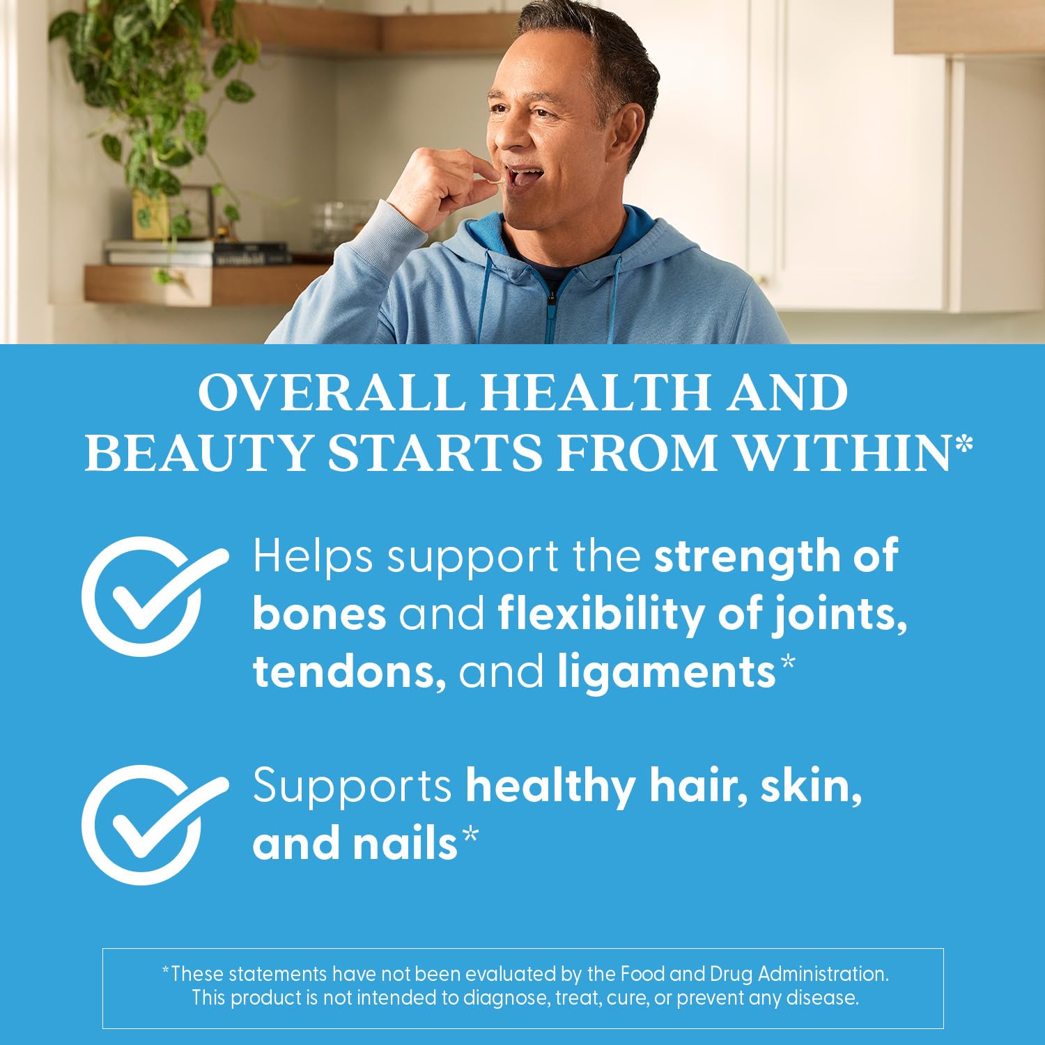 Serving scoop shows 3 g protein per Doctor's Best Collagen serving.