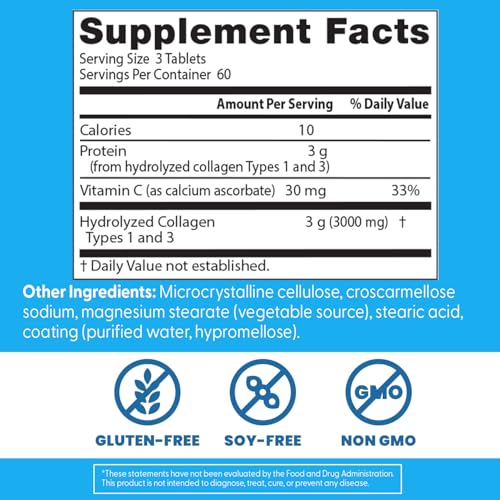 Vitamin C 30 mg included in Doctors Best Collagen Types 1 & 3.