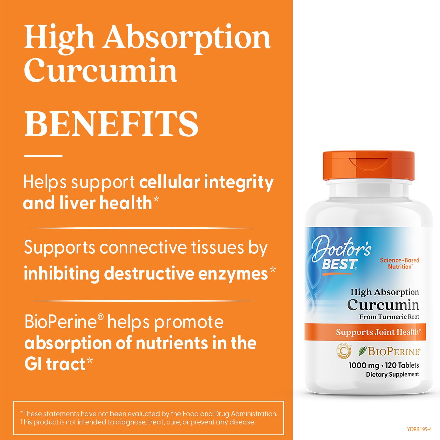 Doctors Best Curcumin C3 Complex 1000 mg tablets arranged for daily joint support