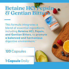 Doctor's Best digestive enzyme blend label closeup on packaging.