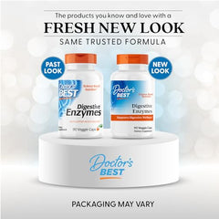 Close-up of Doctor's Best capsules showing vegetarian, non-GMO formula.