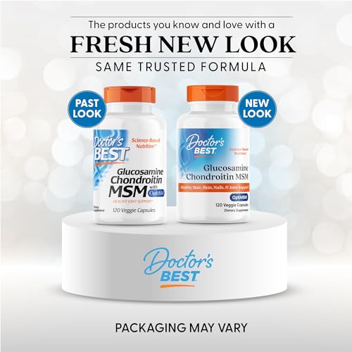Doctor's Best label front highlighting OptiMSM purity for joint health.