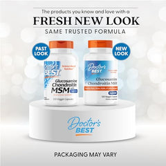 Doctor's Best label front highlighting OptiMSM purity for joint health.