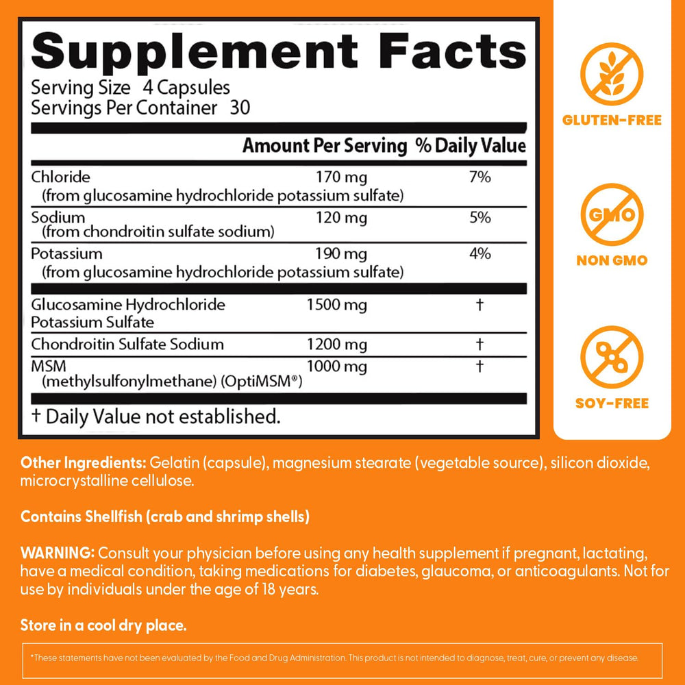Doctor's Best 120-count bottle packaging showing non-GMO, gluten-free attributes.