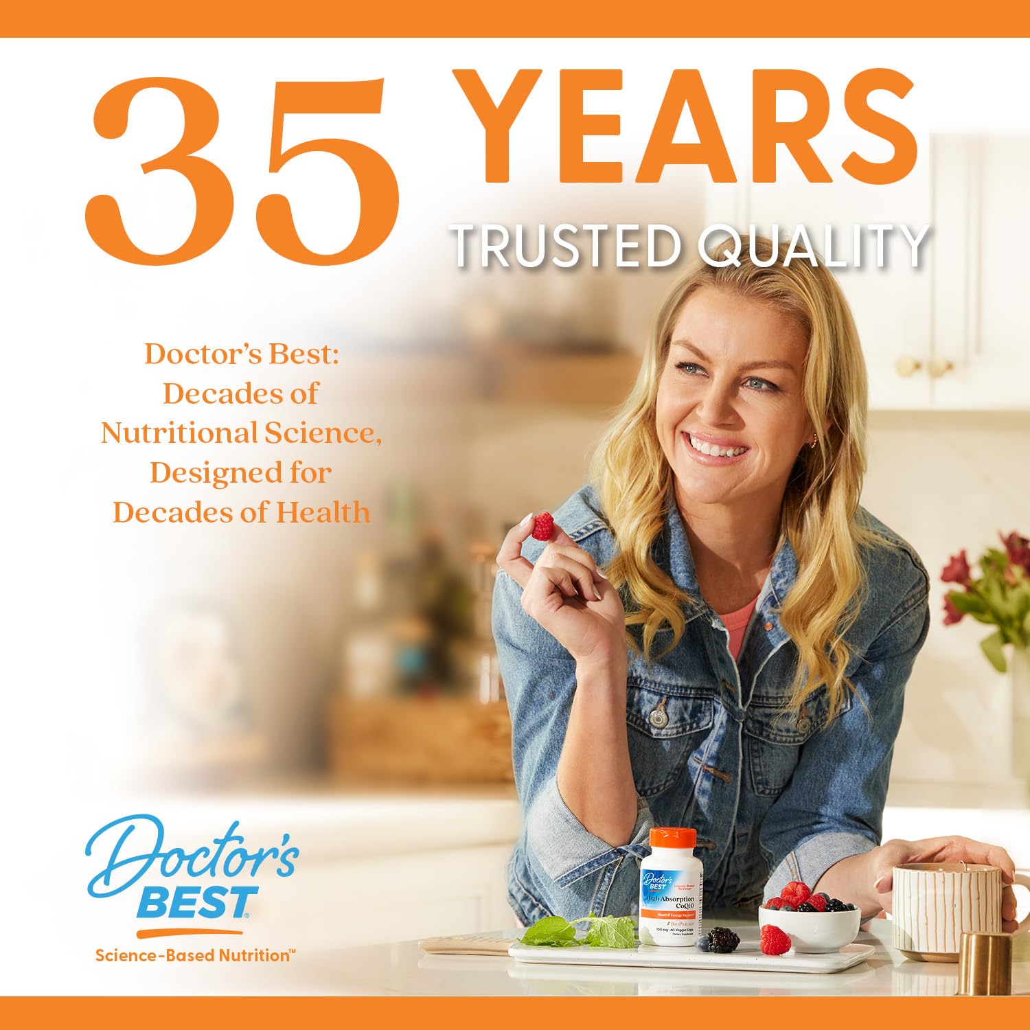 Packaging display emphasizes brand trust and quality