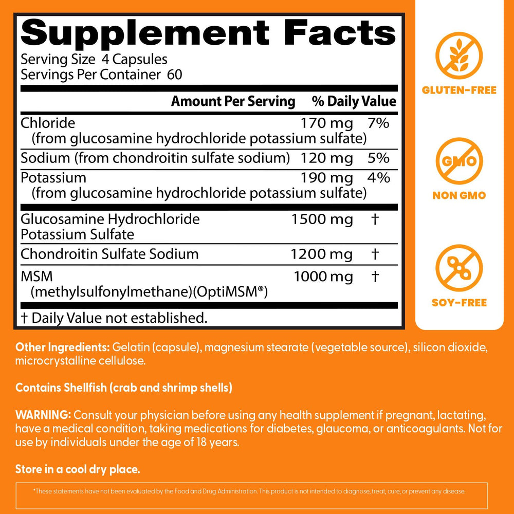 Serving scoop with four-capsule daily serving