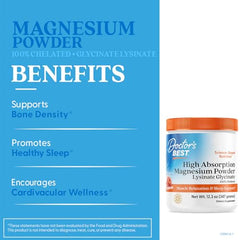 Doctor's Best high absorption magnesium peach glass shows easy mix in water.