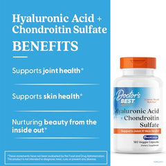 Close-up of Doctor's Best Hyaluronic Acid capsules showing compact, easy-to-swallow form.