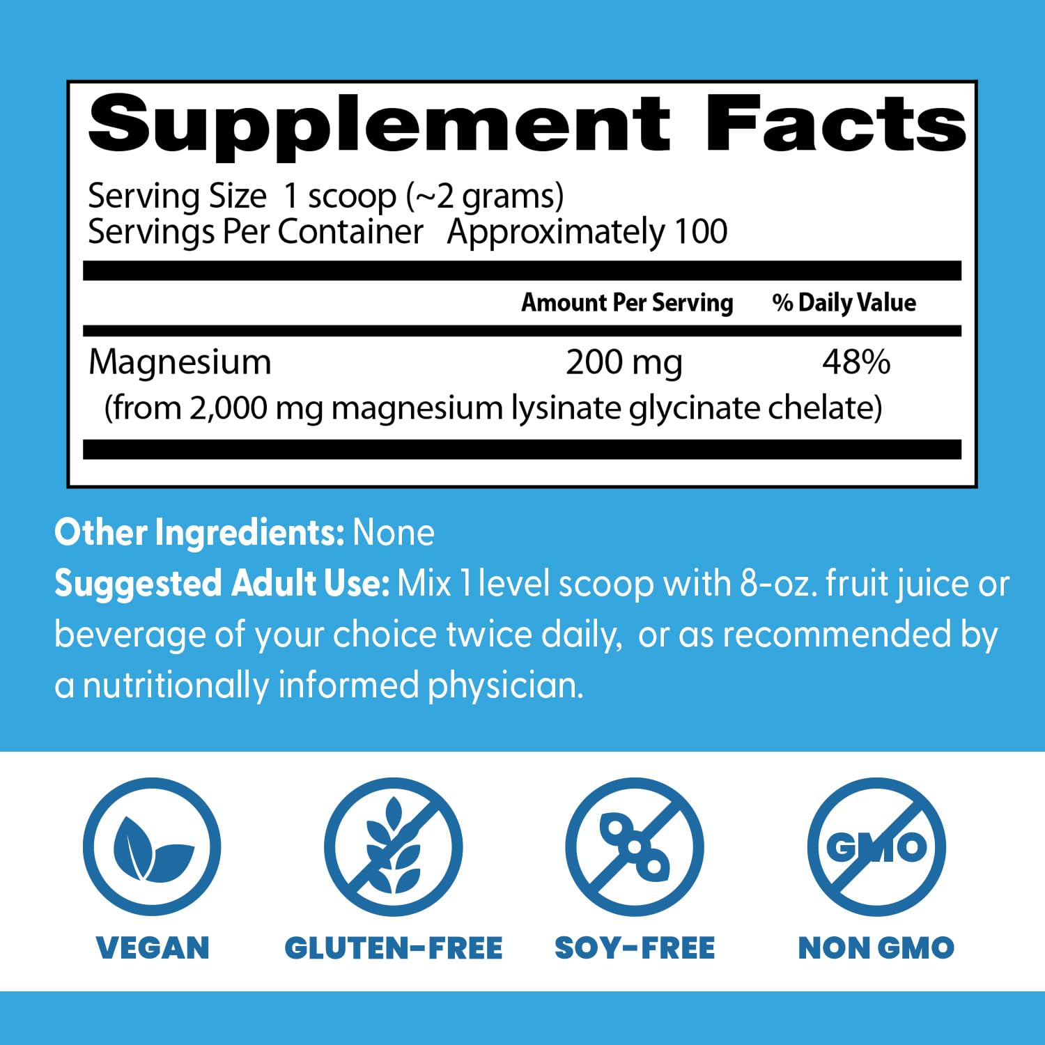 Close-up of Doctor's Best label highlighting lysinate glycinate chelate and benefits