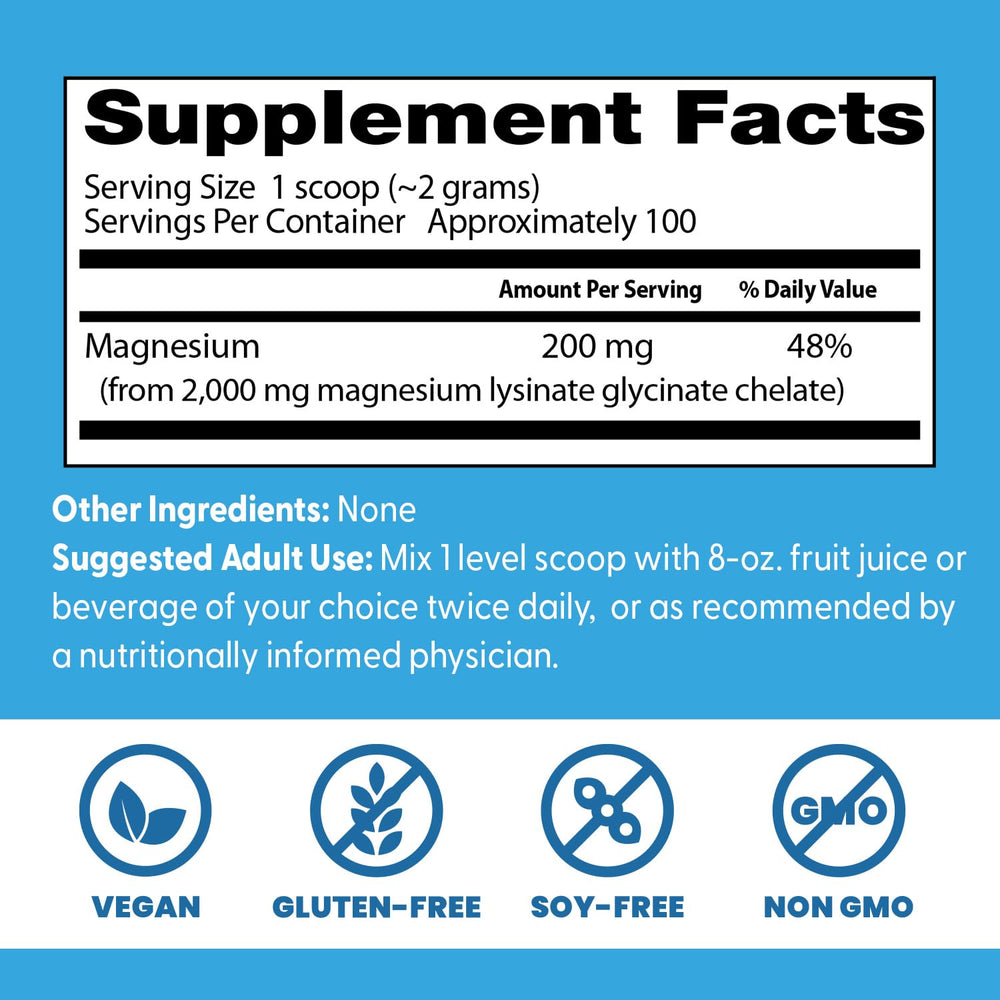 Close-up of Doctor's Best label highlighting lysinate glycinate chelate and benefits