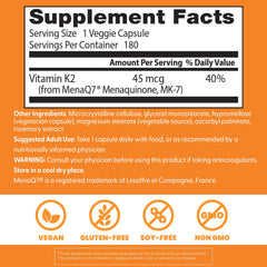 Doctor's Best MenaQ7 source from fermented chickpeas for bioavailability