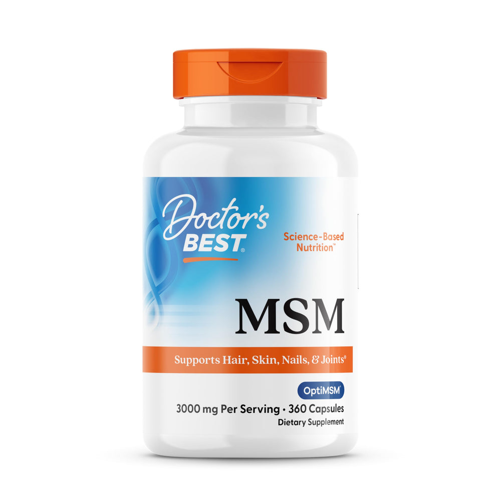 Doctor's Best MSM capsules provide daily support for joints and skin.