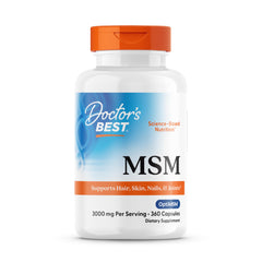 Doctor's Best MSM capsules provide daily support for joints and skin.
