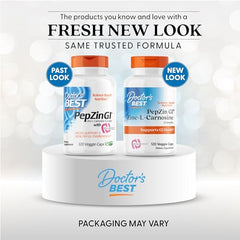 PepZin GI capsules close-up emphasizing vegan formula