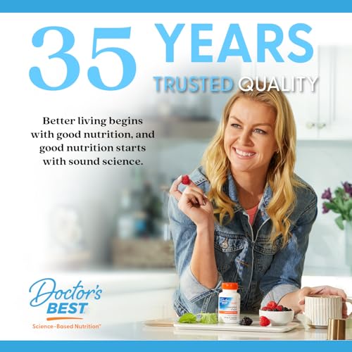 Doctor's Best Pure Collagen Types 1 & 3 powder stirred into glass to show ready-to-mix texture.