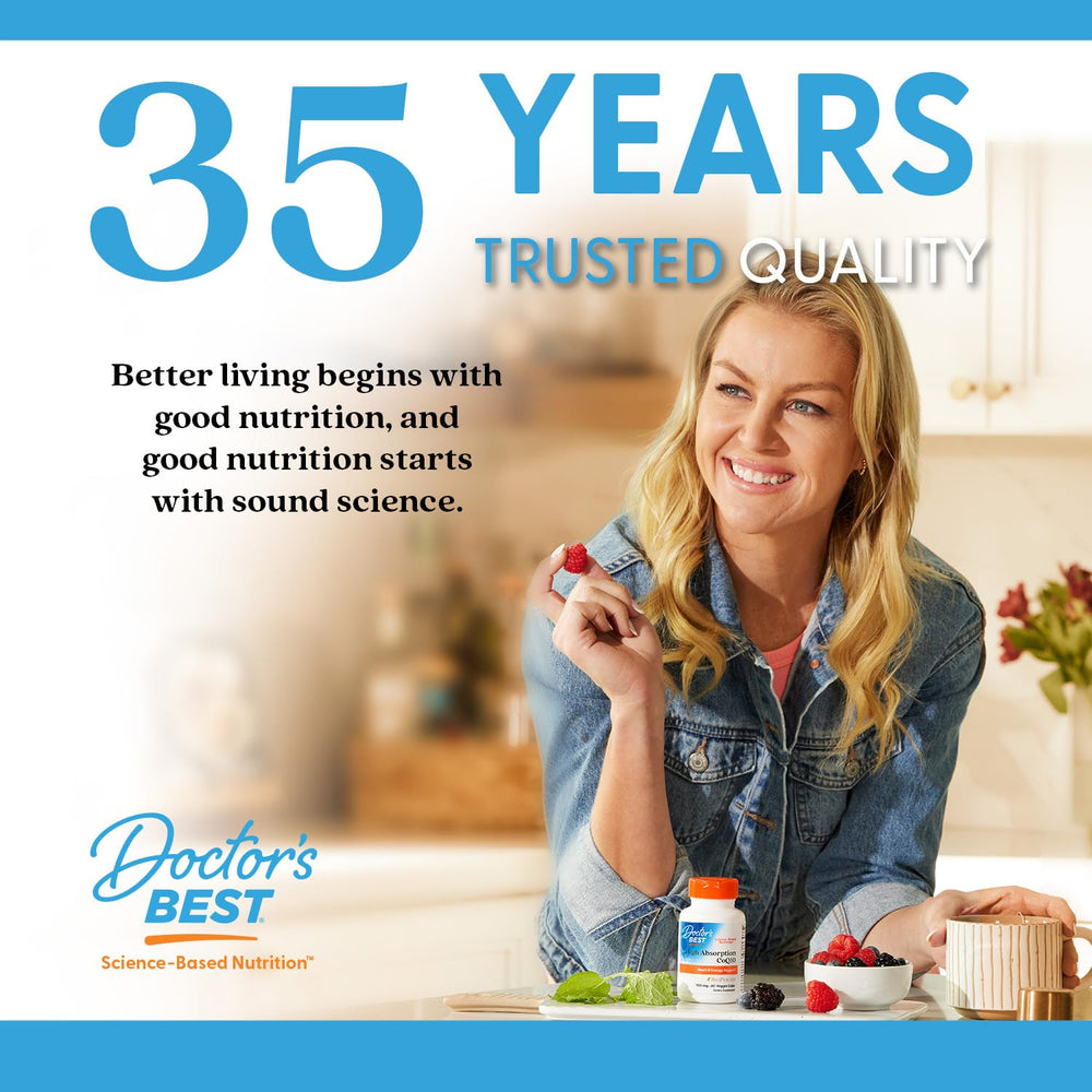 Doctor's Best nutrition facts panel shows potency per softgel