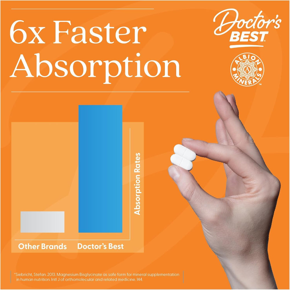 Doctor's Best supplement facts panel shows 200 mg per serving
