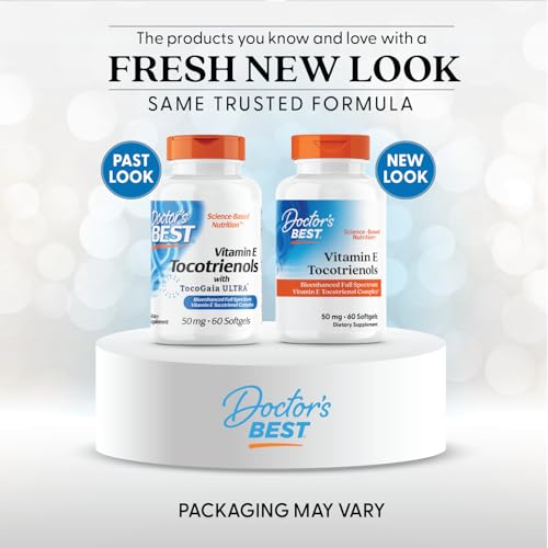 Doctor's Best Tocotrienols softgel capsules ready for daily antioxidant protection