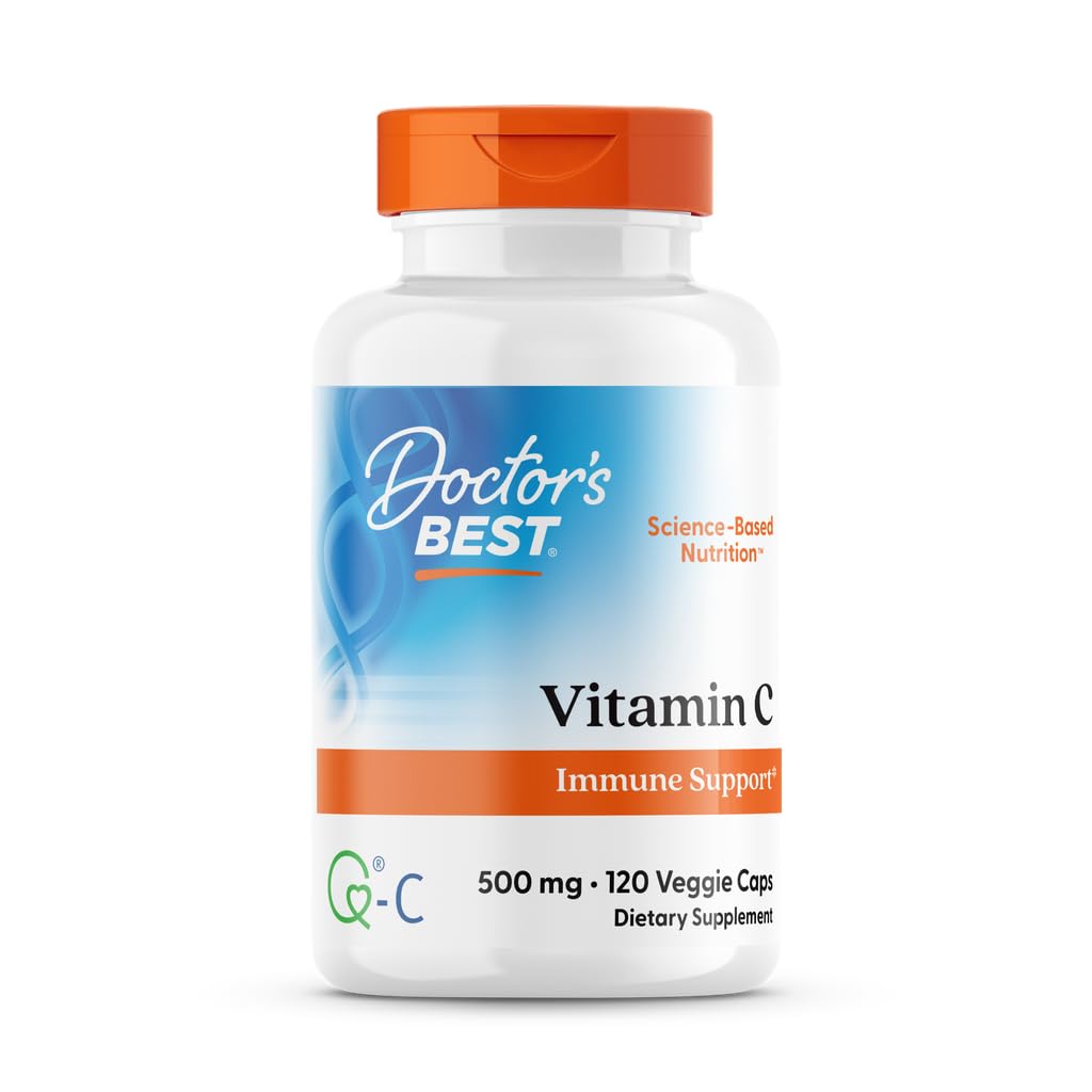 Doctor's BEST Vitamin C 500mg bottle with capsules for daily immune support.