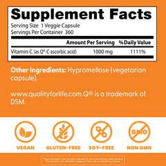 Doctor's Best Vitamin C label shows Scotland manufacturing quality