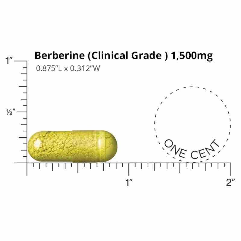 DOCTORS' PREFERRED Berberine Clinical Grade label closeup confirms purity and potency.