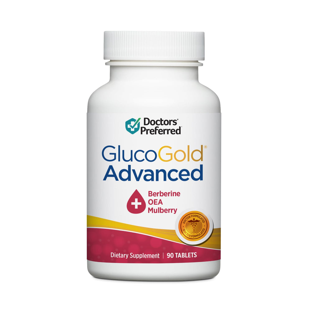DOCTORS' PREFERRED Glucogold berberine bottle for daily nutrient processing support