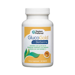 DOCTORS' PREFERRED GlucoGold berberine bottle for daily wellness support