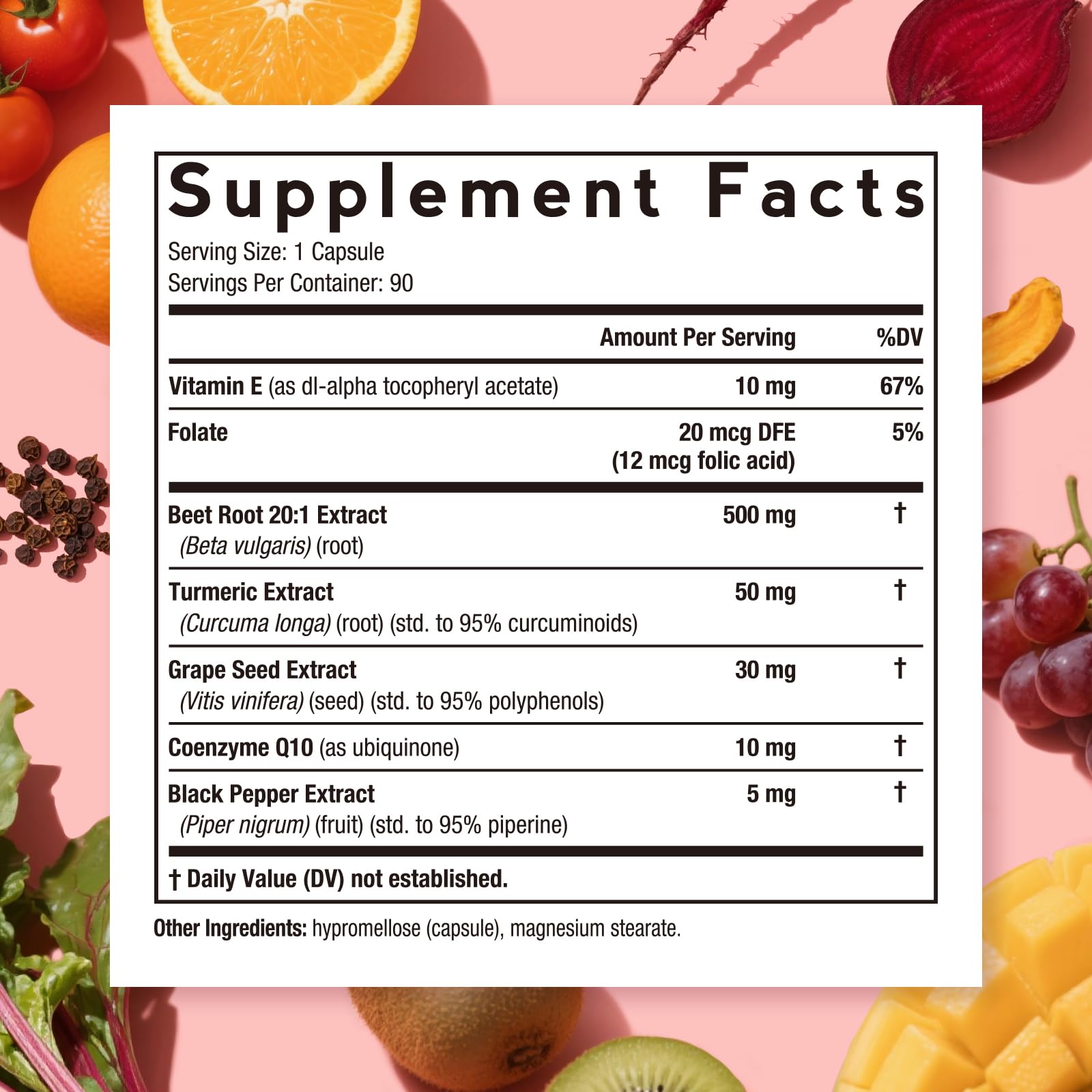  Doctor's Recipes Beet Root Capsules pour view for easy daily energy
