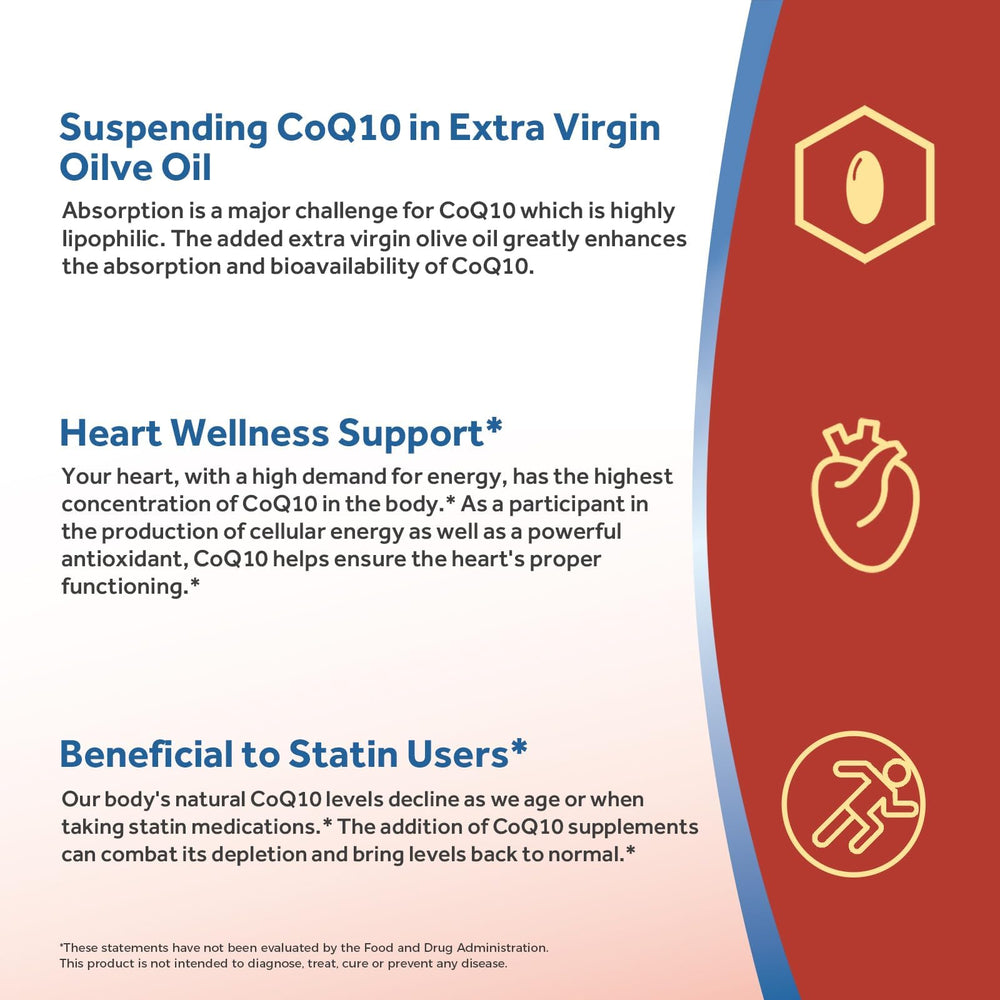 Doctor's Recipes CoQ10 made-in-USA bottle featuring GMP-certified production