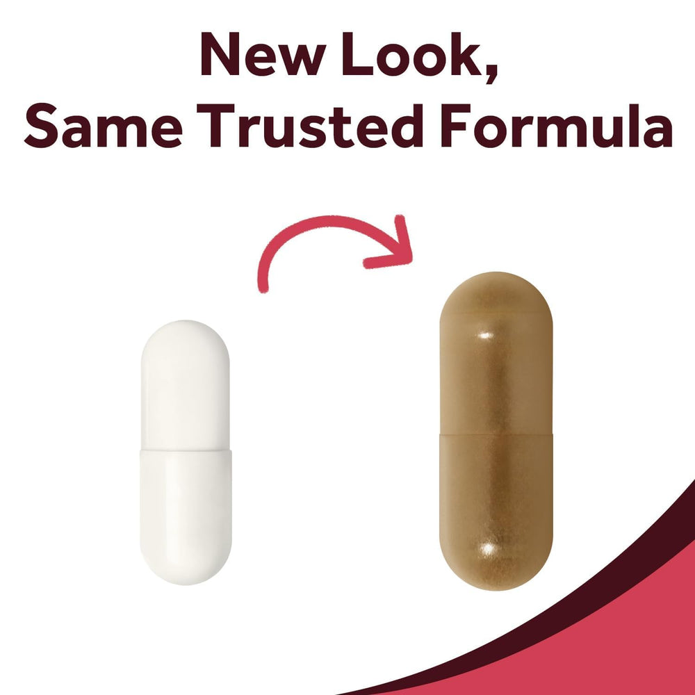 Doctor's Recipes user taking capsule at home to support daily stamina.
