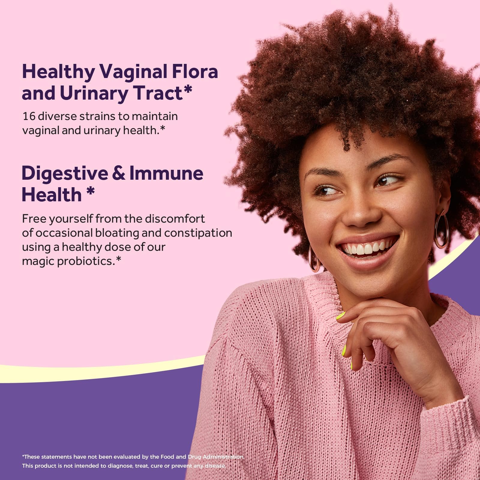 Doctor's Recipes Women's Probiotic 16-strains packaging emphasizes diverse probiotic blend