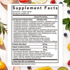 Closeup of Doctor's Recipes Probiotics for Women capsule showing contents