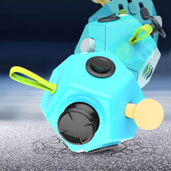 DoDoMagxanadu fidget dodecagon cube blue sky side joystick detail for sensory focus