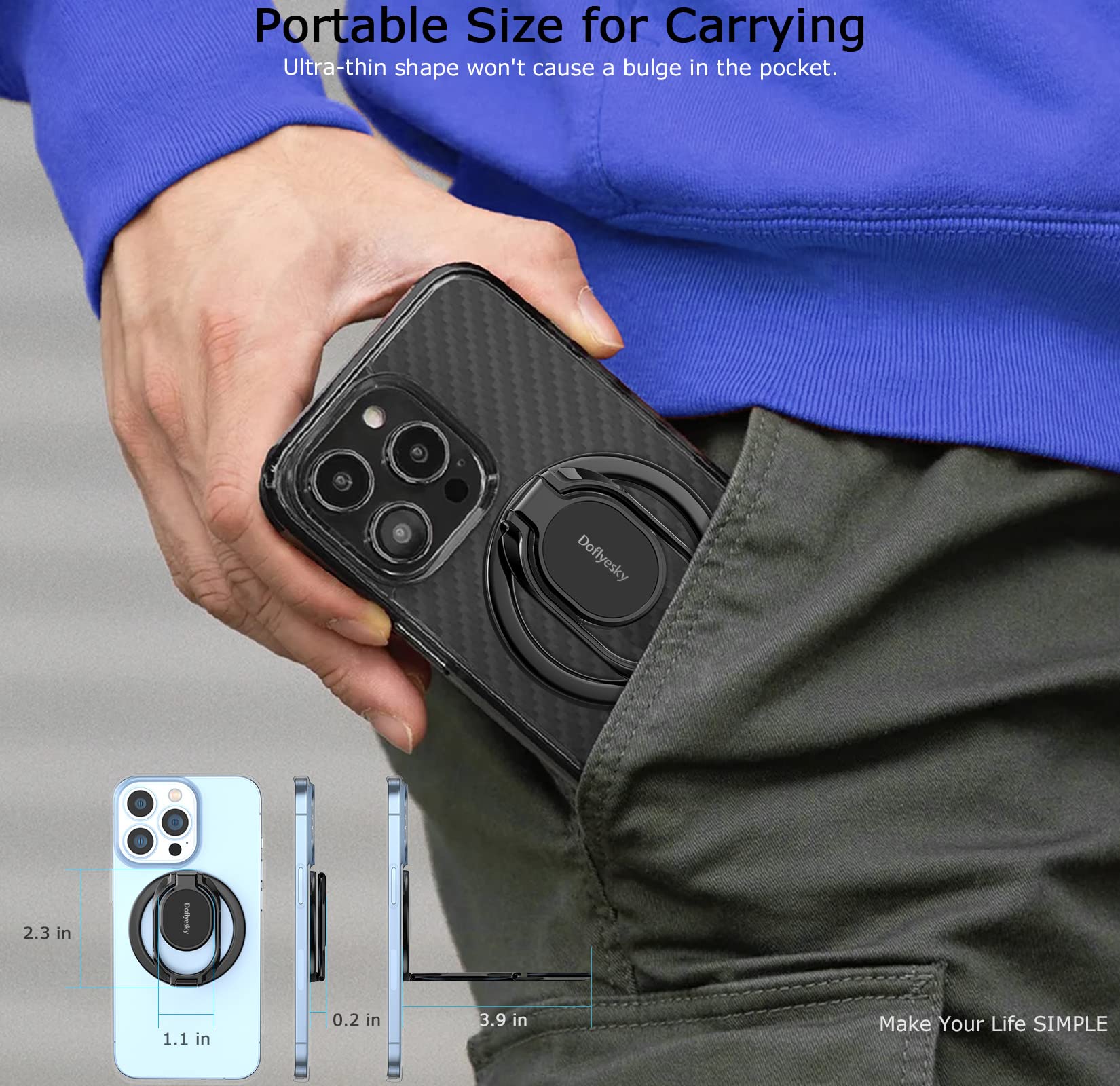 Doflyesky compatible with iPhone 17/16/15 Pro Max SE models