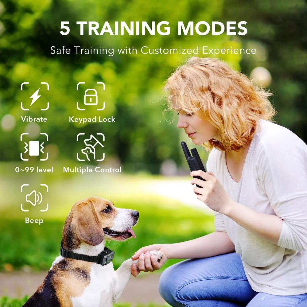 DOG CARE collar supports up to 9 dogs from one remote for multi-dog homes