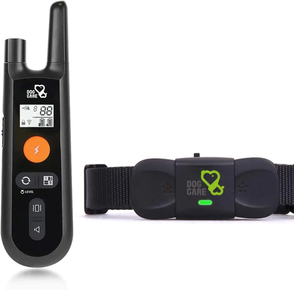 DOG CARE training collar remote range up to 1800 feet for outdoor obedience