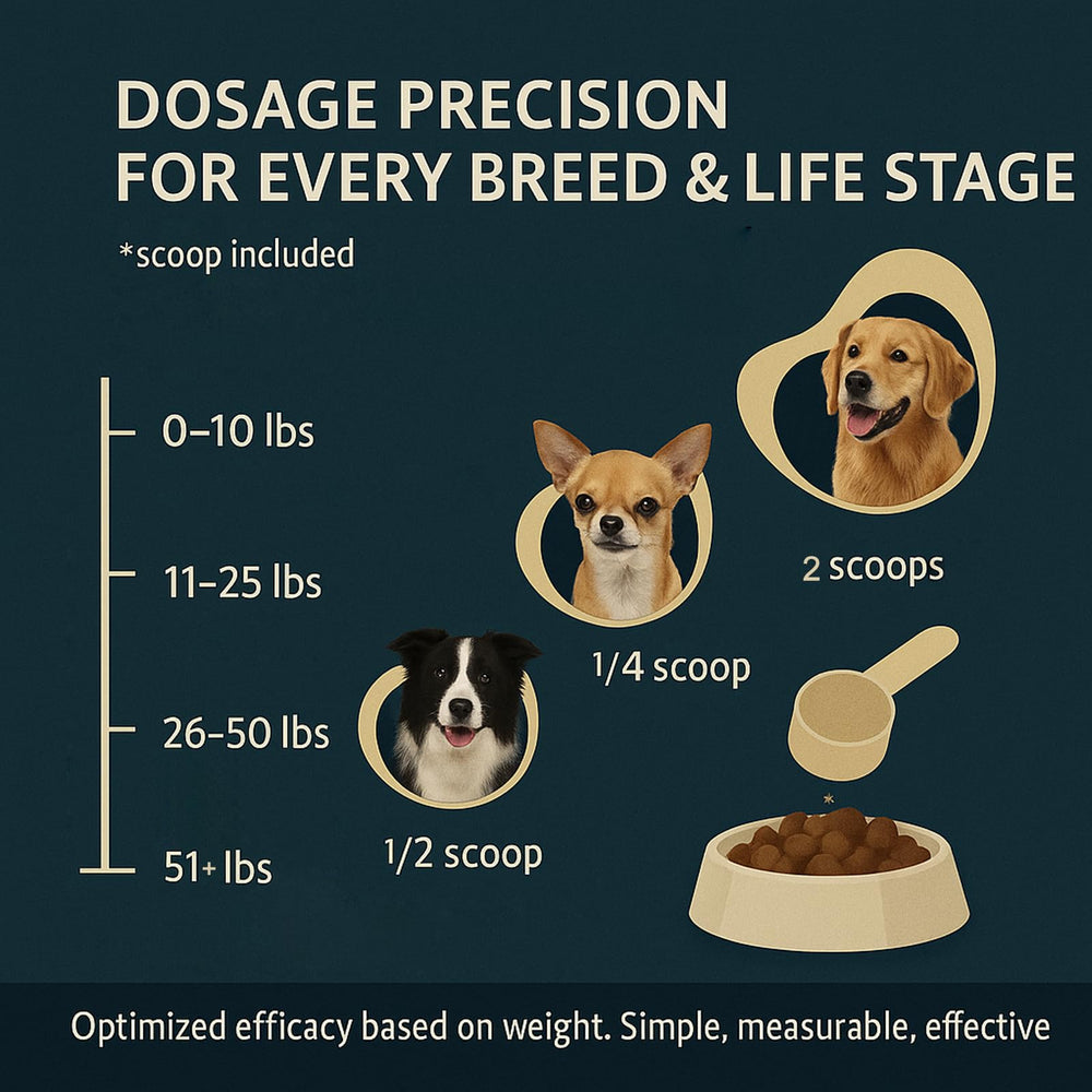 Dogbiotics Dental Powder on wet food demonstrates versatile serving.