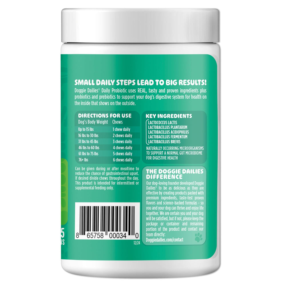 Doggie Dailies Probiotics close-up soft-chew texture appealing to dogs
