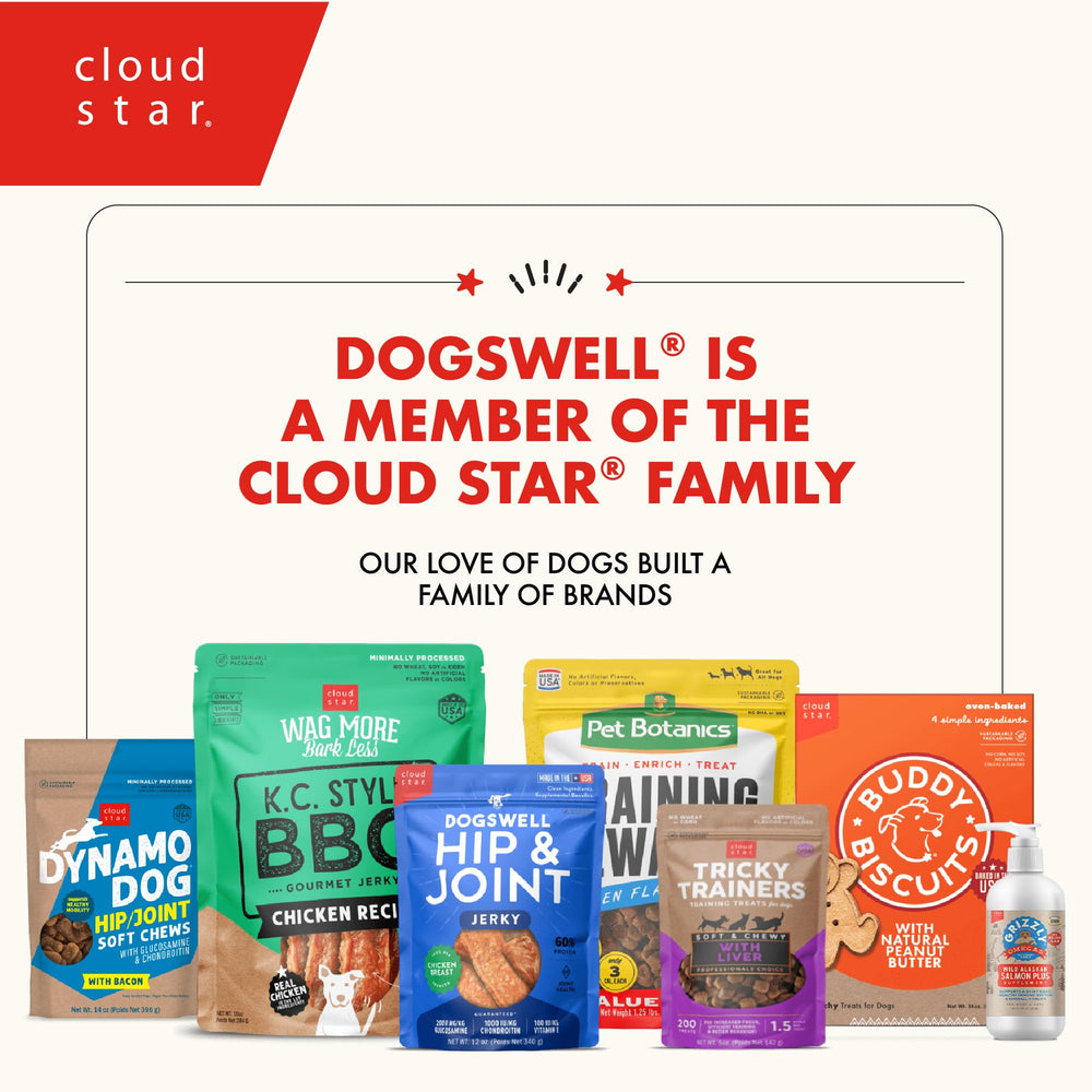 DOGSWELL Vitamin E immune-supporting blend complements coat care.