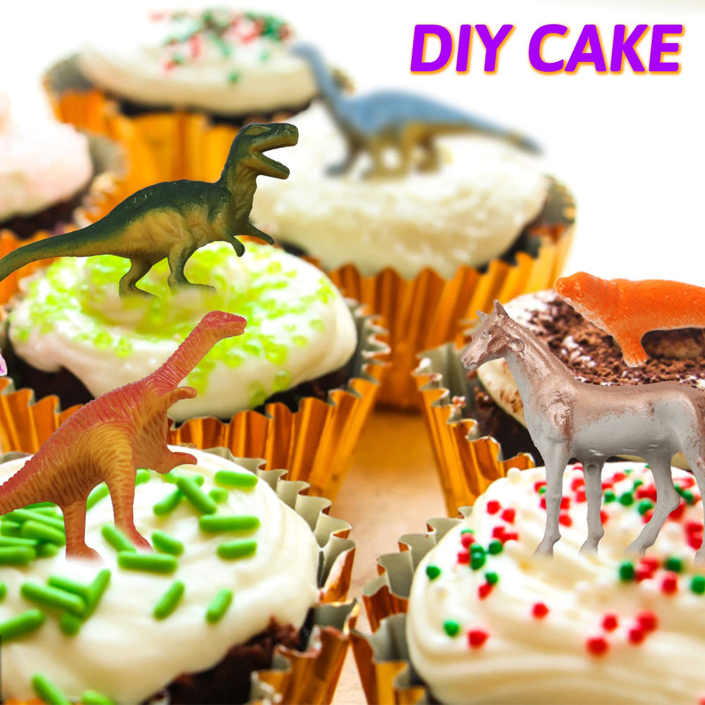 DOITEM animal toppers for cupcakes and party favors boost celebration flair