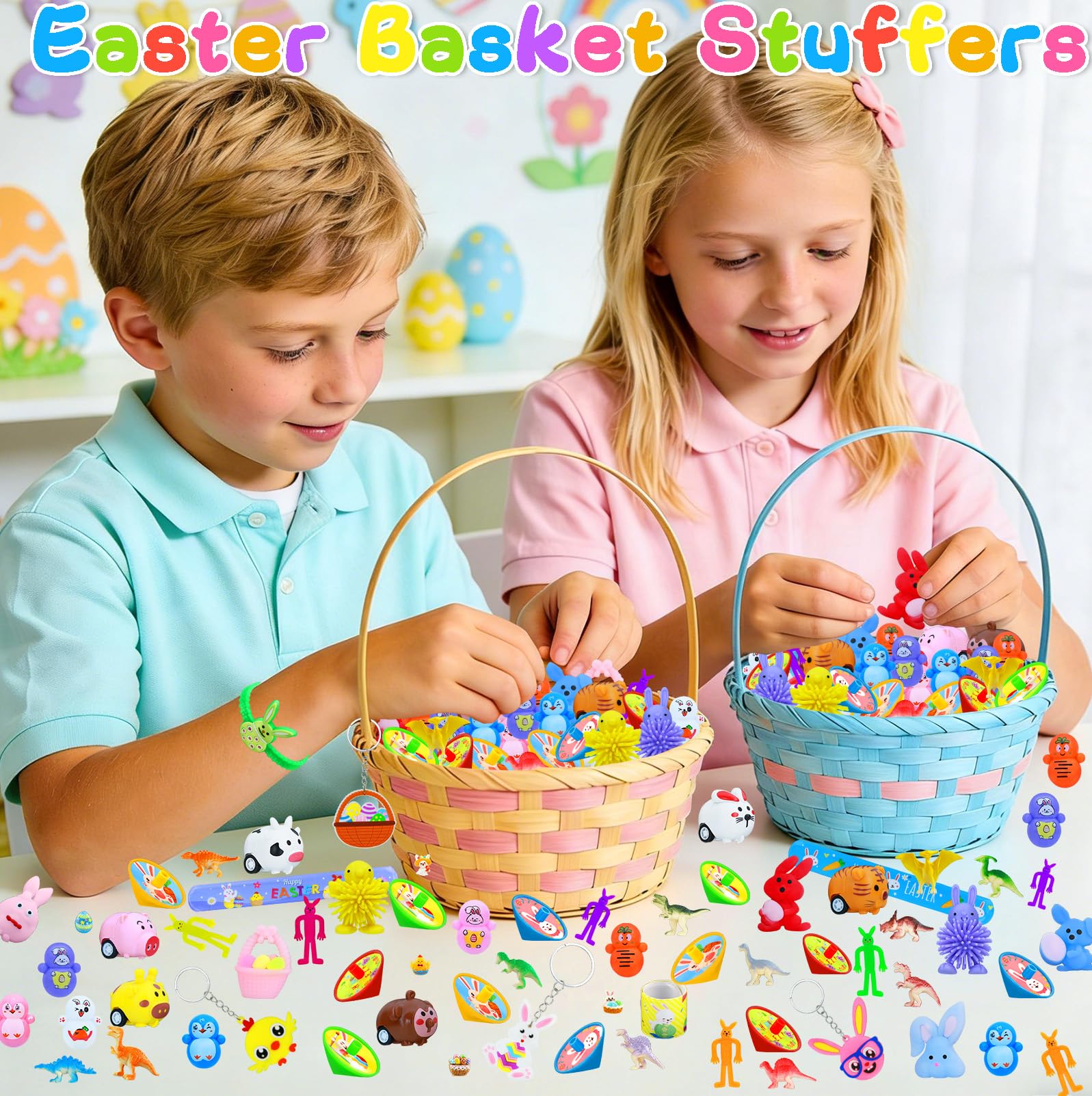 Dokeawo Easter bracelets providing colorful prizes for parties and boxes