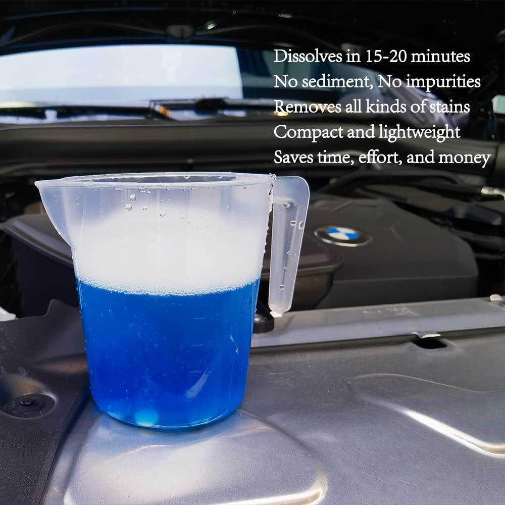 Easy to use five step process to prepare washer fluid with Dokiko