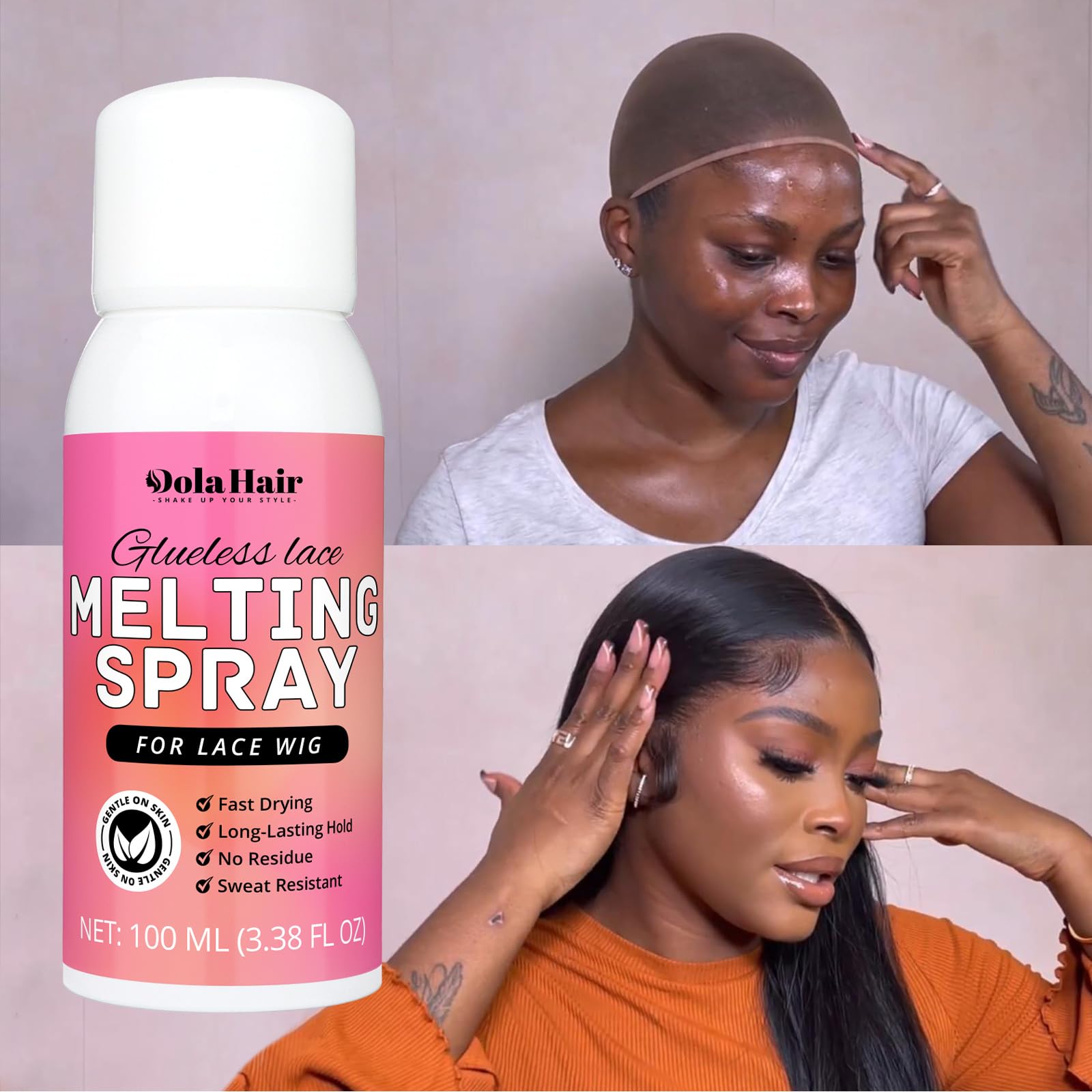 Dolahair Lace Glue Remover for gentle, easy cleanup.