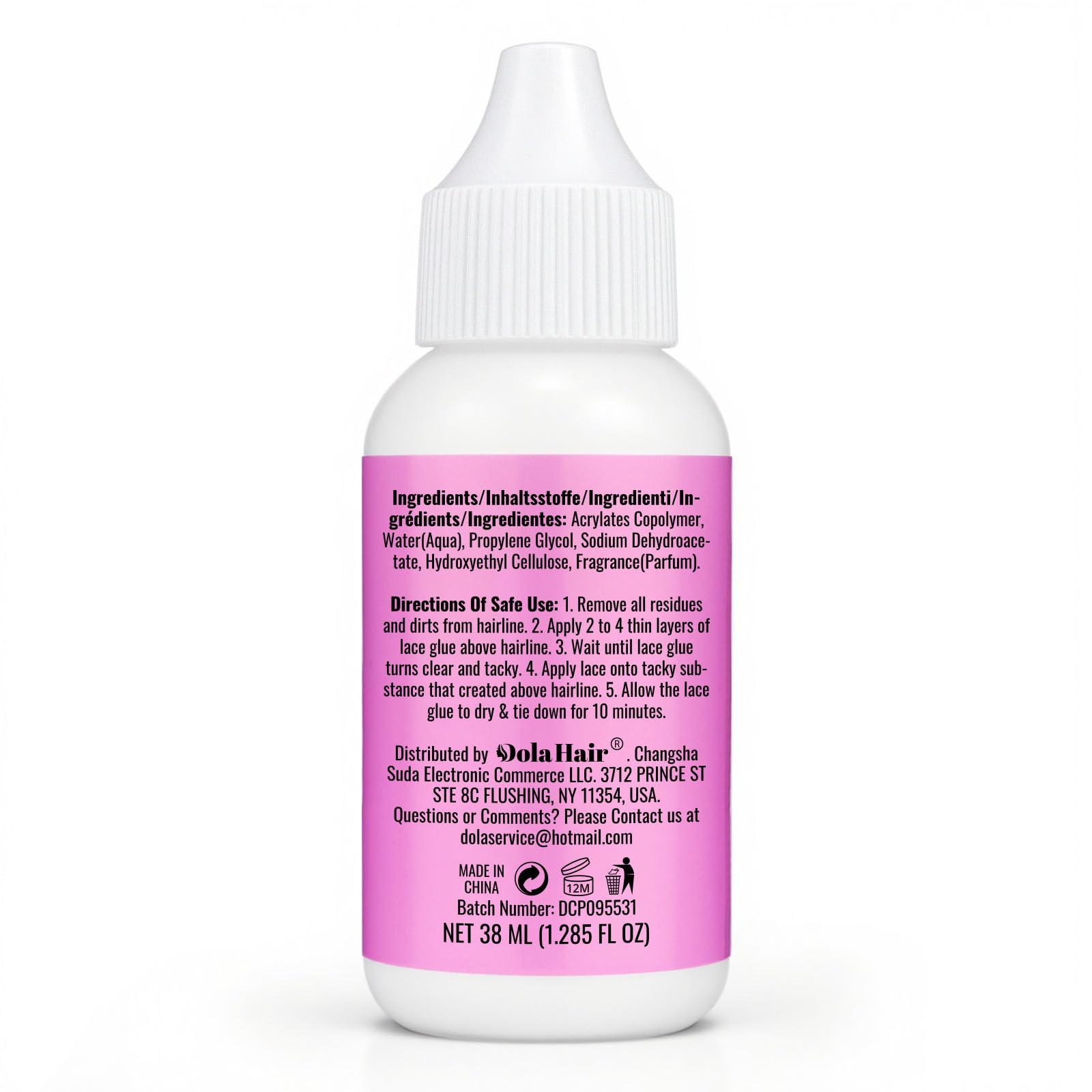 Dolahair storage tips emphasize cool, dry place to maintain glue quality.