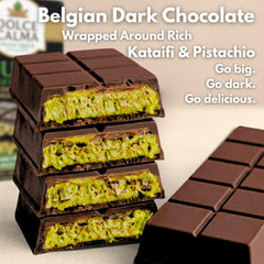 Dolce Calma crispy kataifi texture illustrating crunchy contrast in chocolate