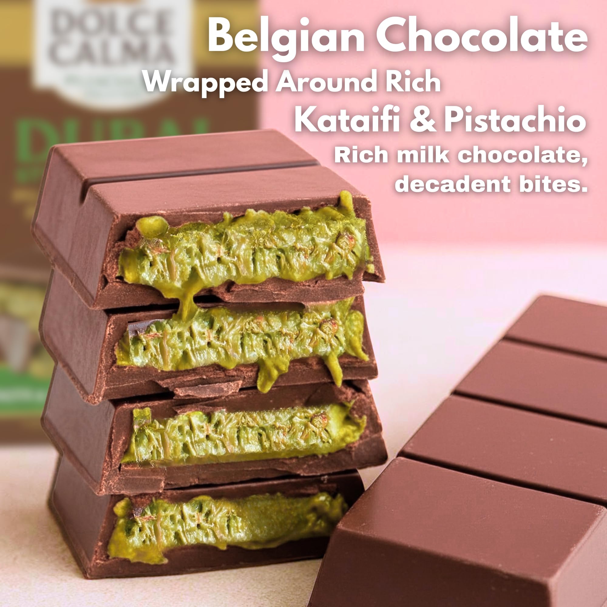 Dolce Calma crispy kataifi layer for delightful texture contrast