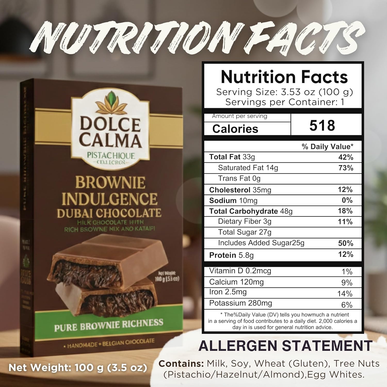 Dolce Calma Turkish pistachio detail highlighting premium flavor